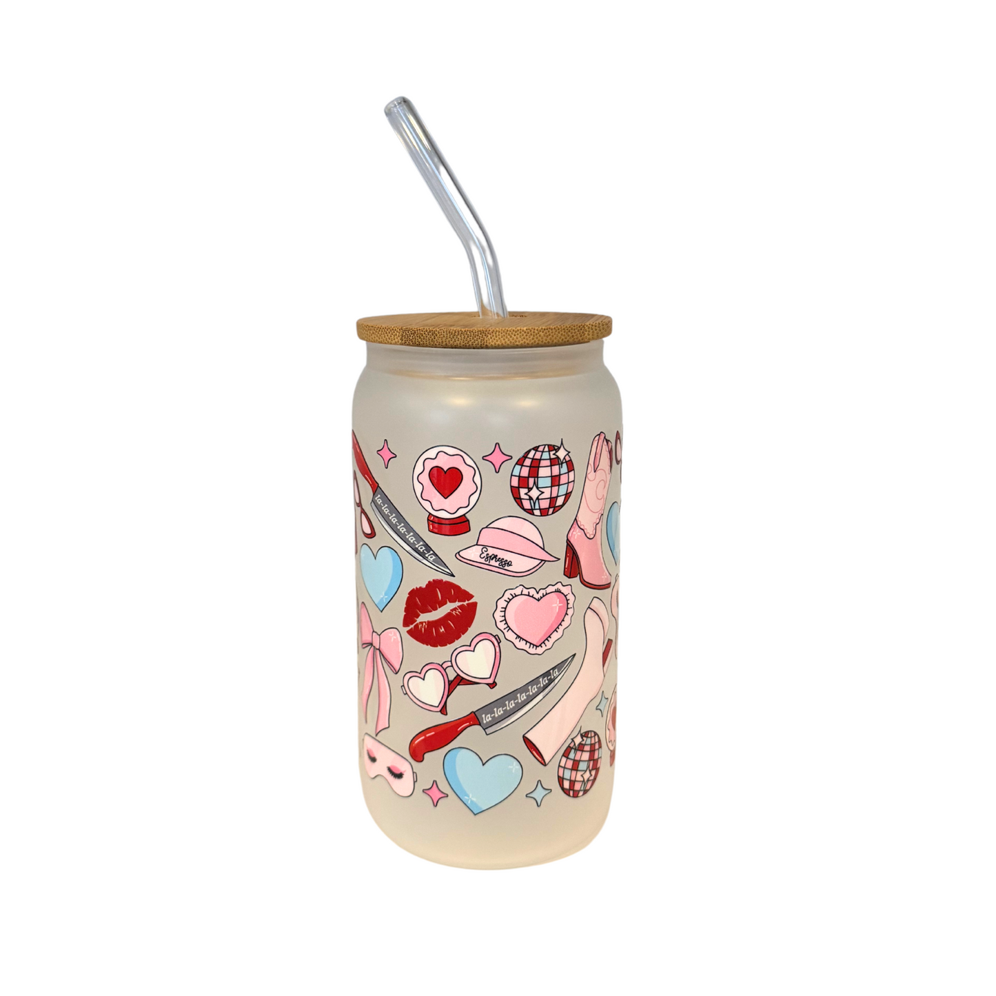 SC 2 Frosted Glass 500ml (16oz) Can Cup