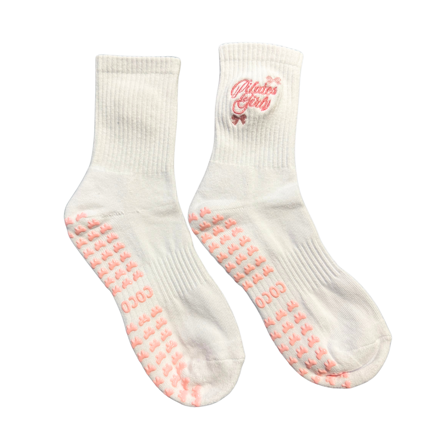 Pilates Girly Bow Coco Club Grip Sock