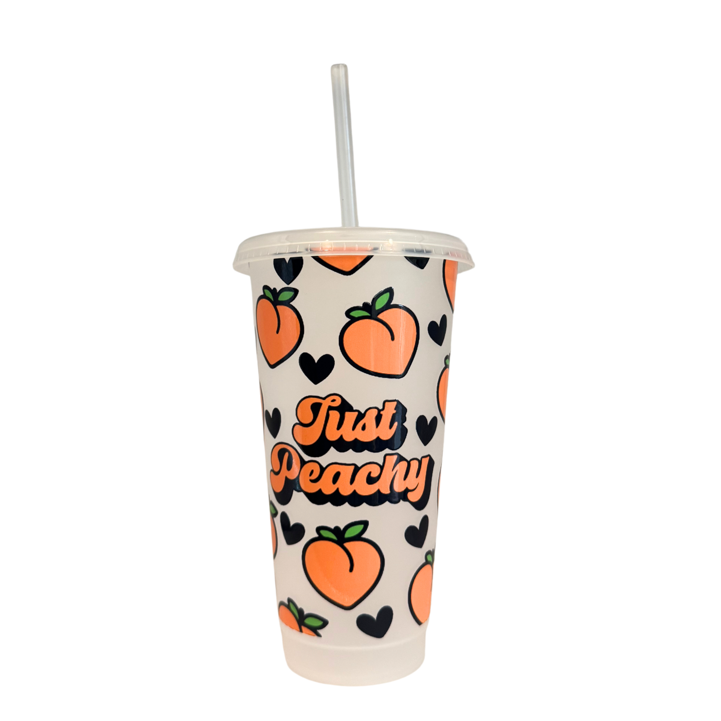 Just Peachy 700ml Plastic Tumbler