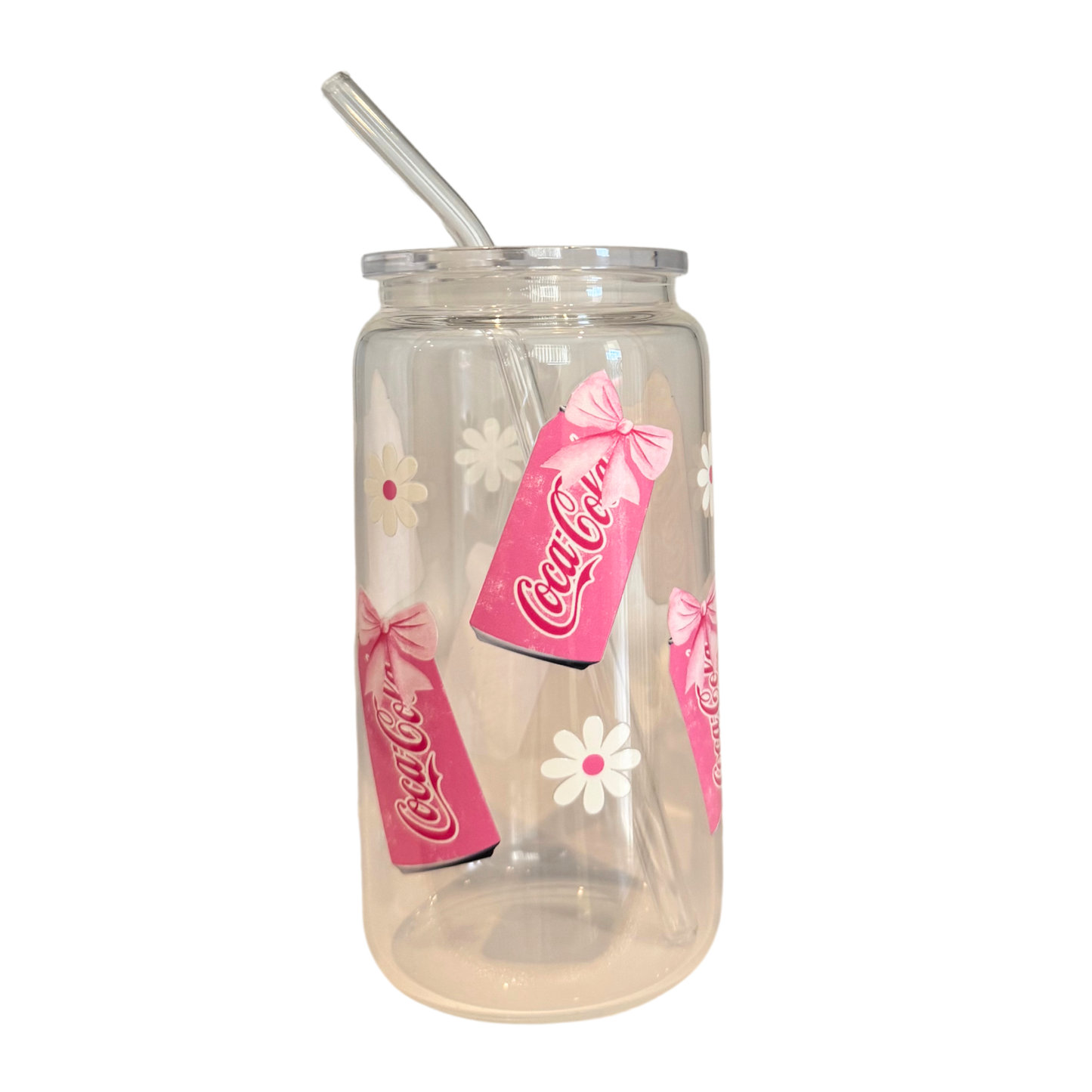 Drinks 500ml Glass (16oz) Can Cup