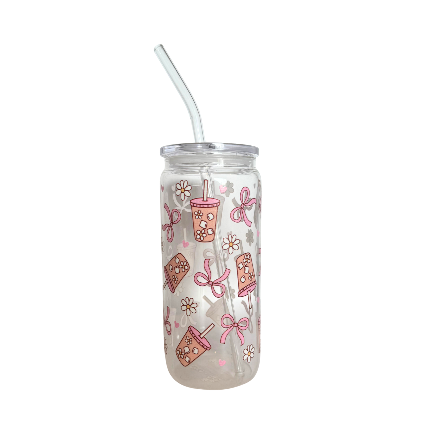 DISHWASHER SAFE- Iced Coffee Girly 600ml (20oz) Can Cup