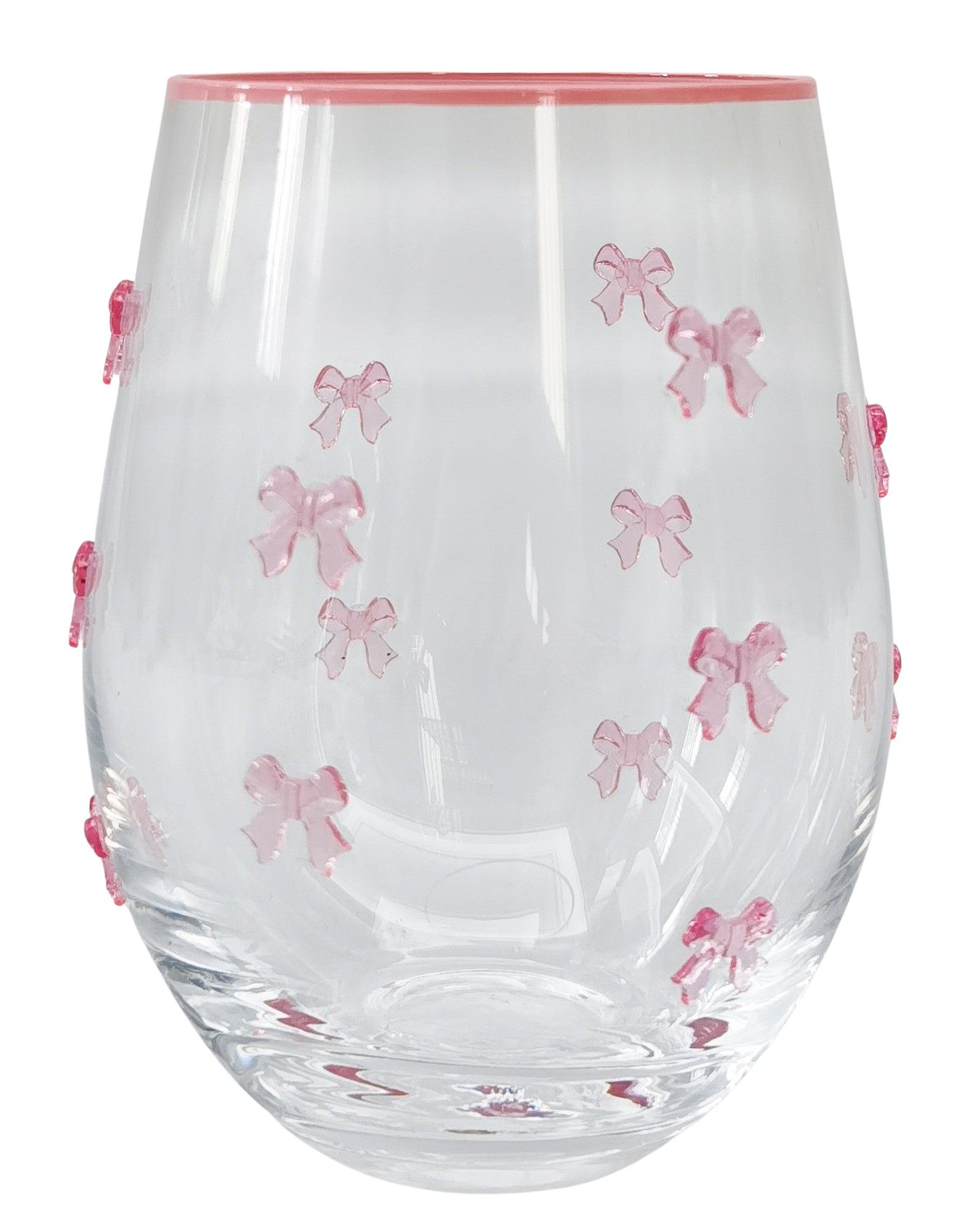 Pink Bow Sweet Sip Glass