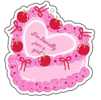 Vintage Cake I'm Literally Just A Girl Car Air Freshener