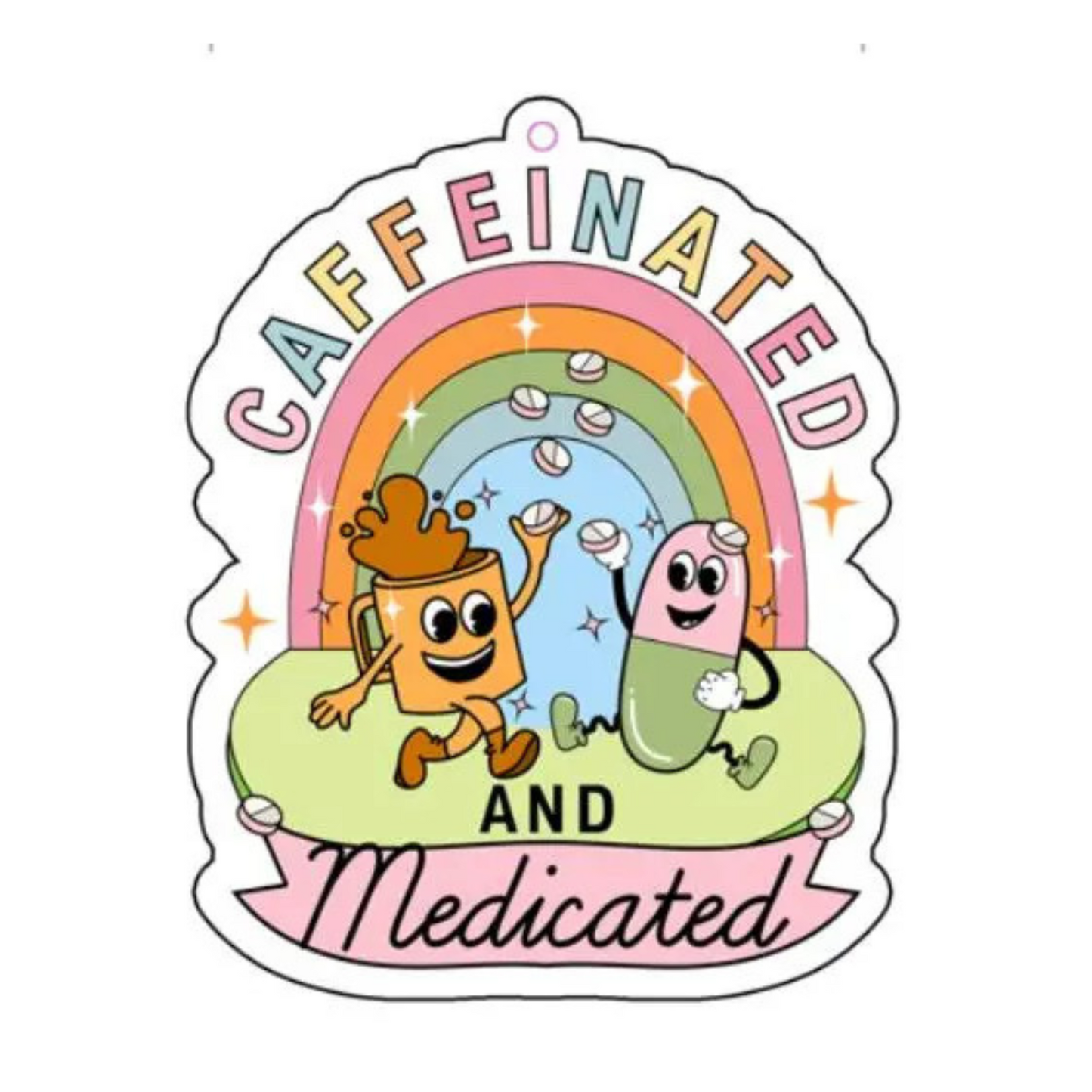 Caffeinated And Medicated Car Air Freshener
