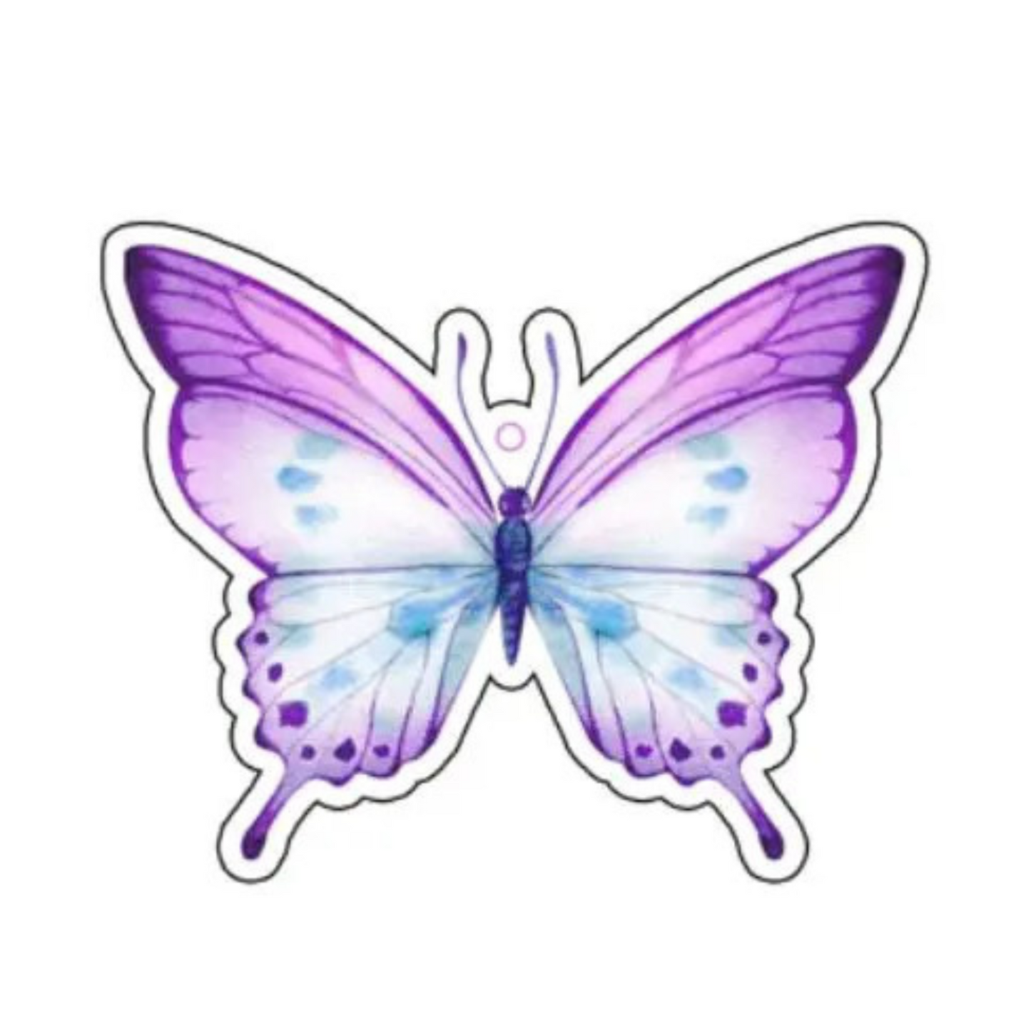 Purple Butterfly Car Air Freshener