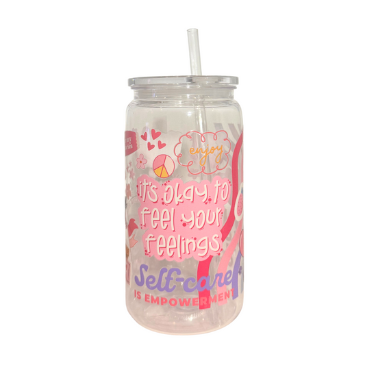 Self Care Acrylic 500ml (16oz) Can Cup