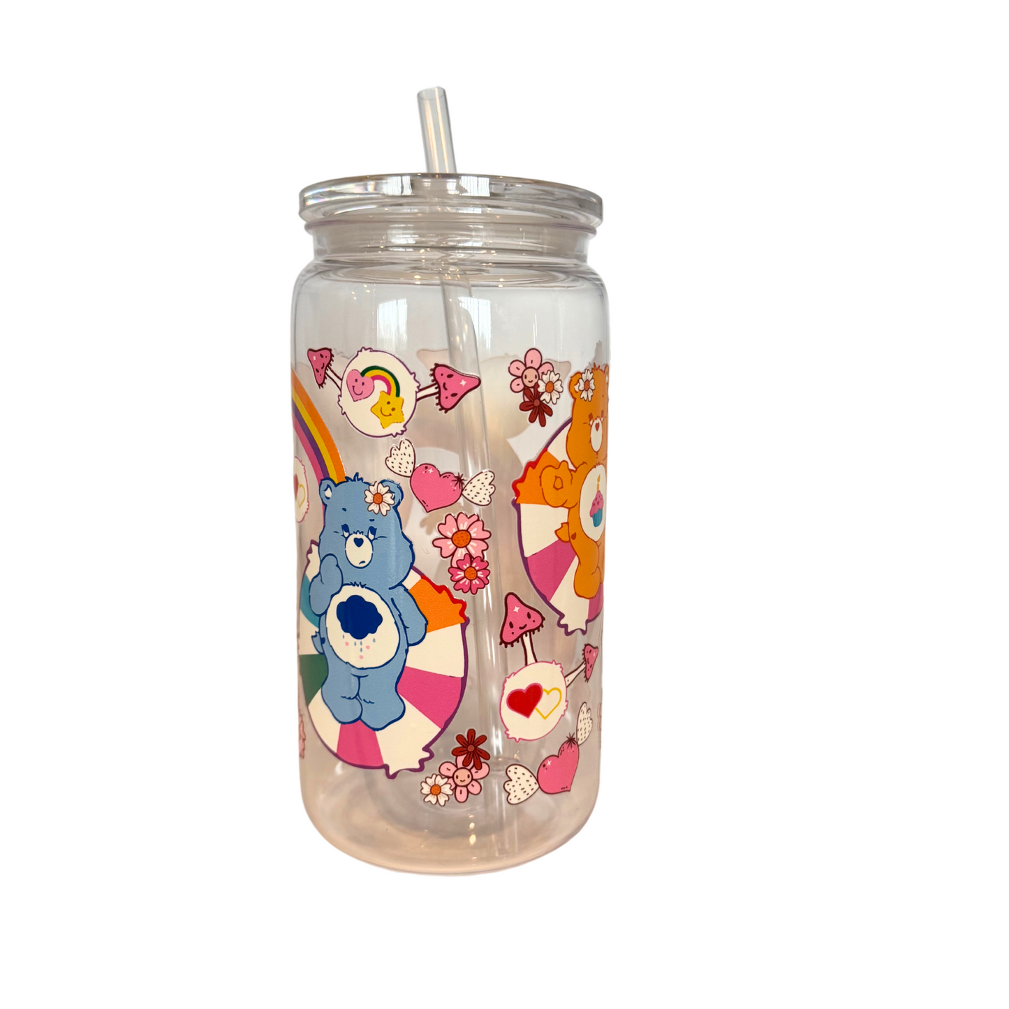 Pretty Bear Acrylic 500ml (16oz) Can Cup