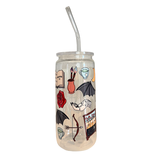 Acotar Inspired 600ml Glass (20oz) Can Cup