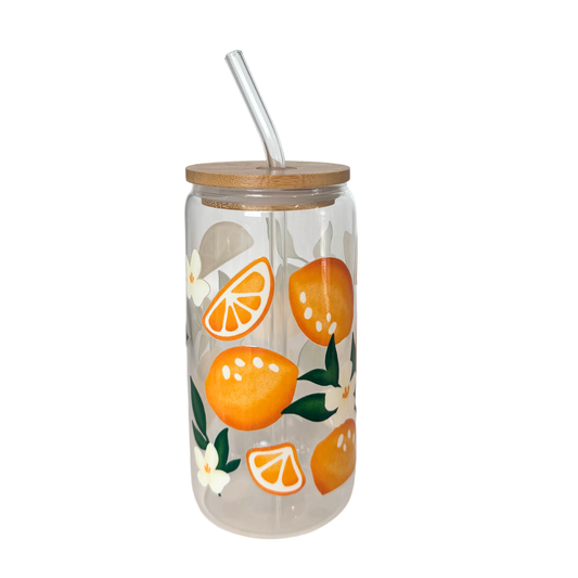 Lemon Flowers 470ml (16oz) Can Cup