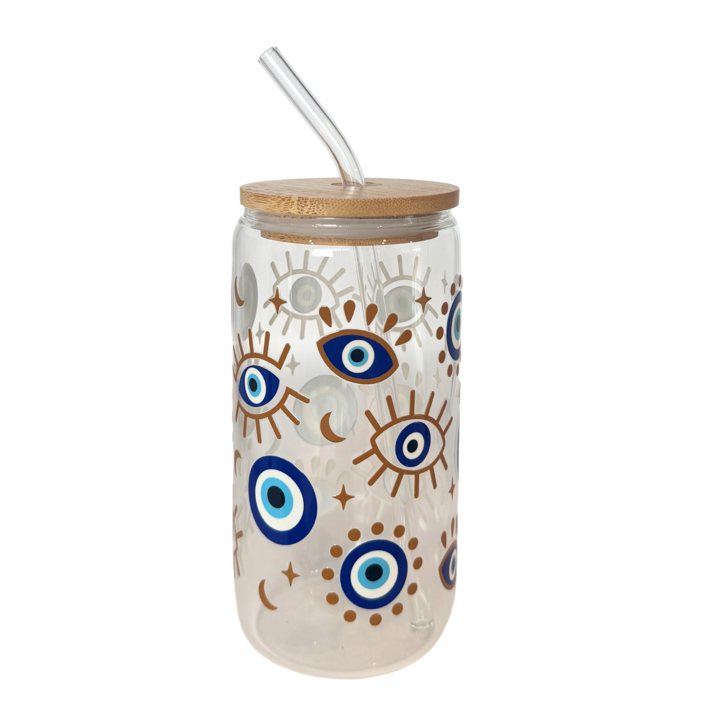 Blue Evil Eye 470ml (16oz) Can Cup