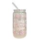 Books And Coffee Bows 500ml Glass (16oz) Can Cup