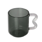 Smoke & Clear Handle Glass