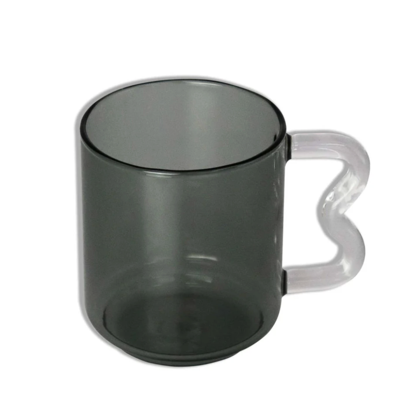 Smoke & Clear Handle Glass