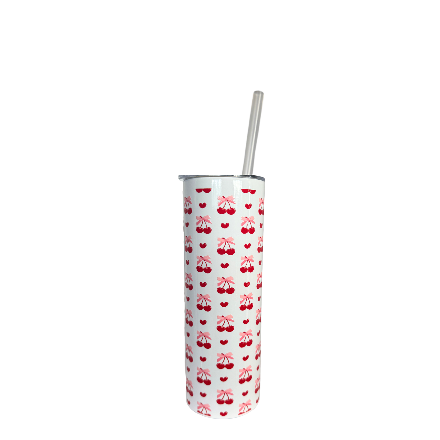 Cherry Hearts 600ml Insulated Tumbler