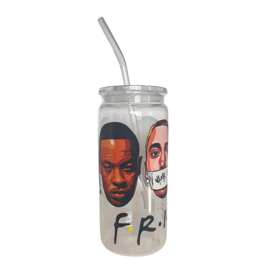Rapper Friends 1 600ml Glass (20oz) Can Cup