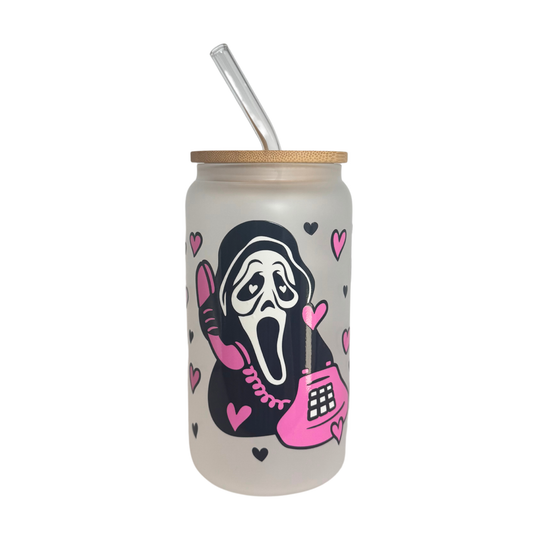 GF 4 Frosted Glass 500ml (16oz) Can Cup