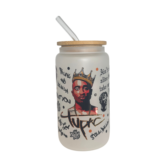 Rapper Frosted Glass 500ml (16oz) Can Cup