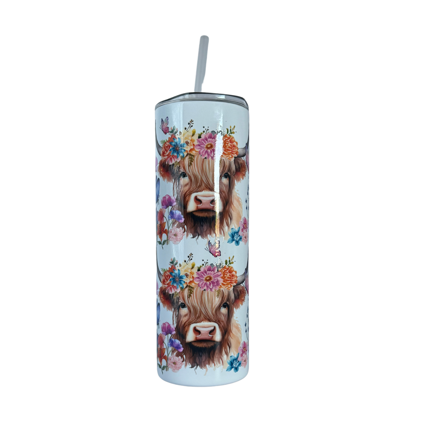 Double Highland Cow 600ml Insulated Tumbler