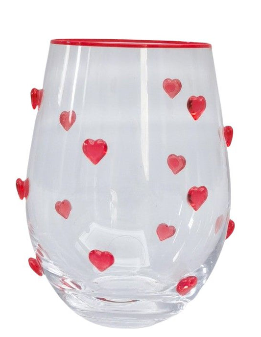 Red Heart Sweet Sip Glass