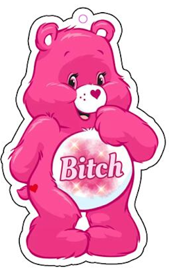 Bitch Swear Bear Car Air Freshener