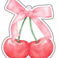Cherry Bow Car Air Freshener