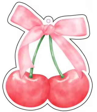 Cherry Bow Car Air Freshener