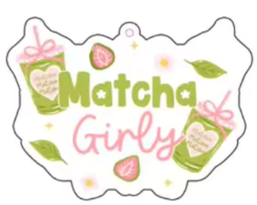 Matcha Girly Car Air Freshener