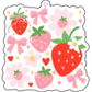 Strawberry Bow Car Air Freshener