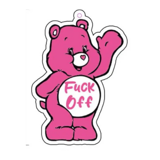 Fuck Off Bear Car Air Freshener